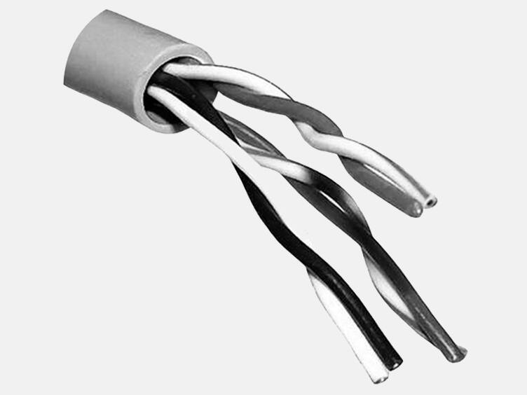 Cable wires used for access control feature by Kantech