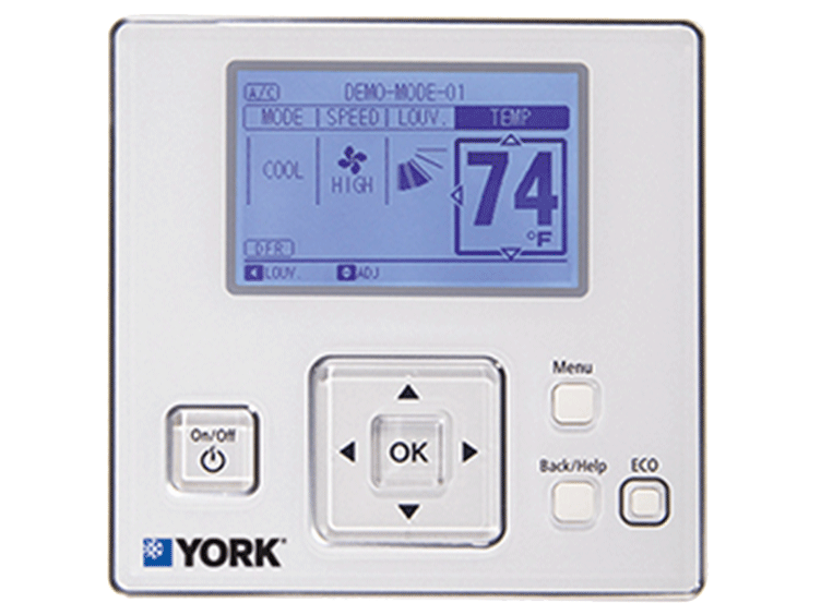 Touchscreen console for the controller product by York