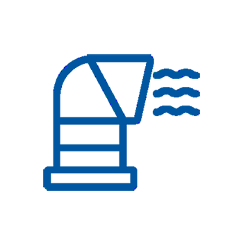 Exhaust chimney icon